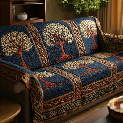 Sophie - Quilted Sofa Cover Tree of Life