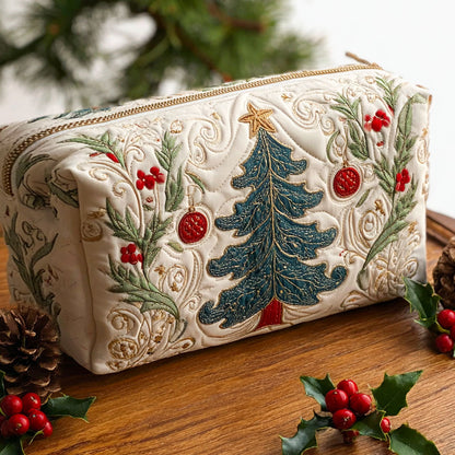 Berdien - Quilted Toiletry Bag - Christmas Forest