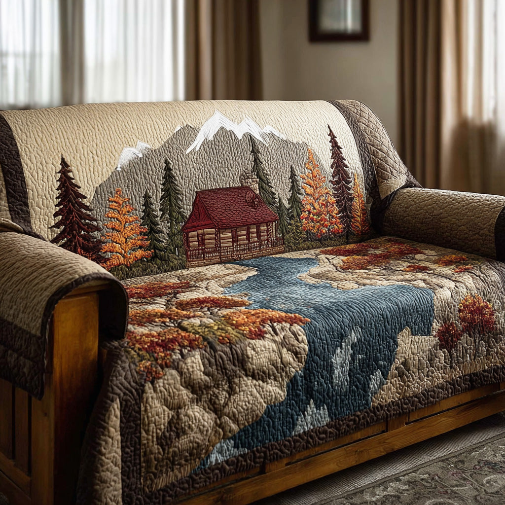 Willemijn - Quilted Sofa Cover Pattern Forest