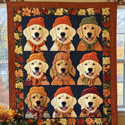 Frankie - Quilted Blanket - Autumn Retriever