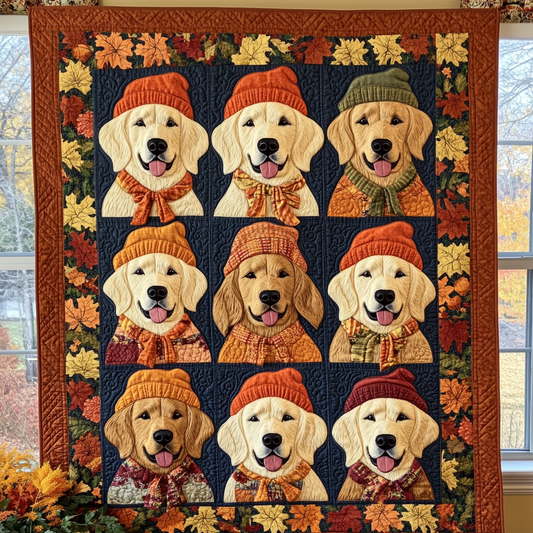 Frankie - Quilted Blanket - Autumn Retriever