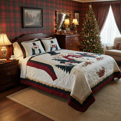 3-Piece Quilt Set - Snow Friends