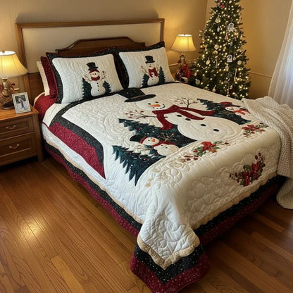 3-Piece Quilt Set - Snow Friends