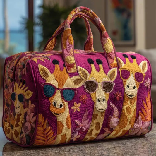 Quilted Travel Bag - Giraffe