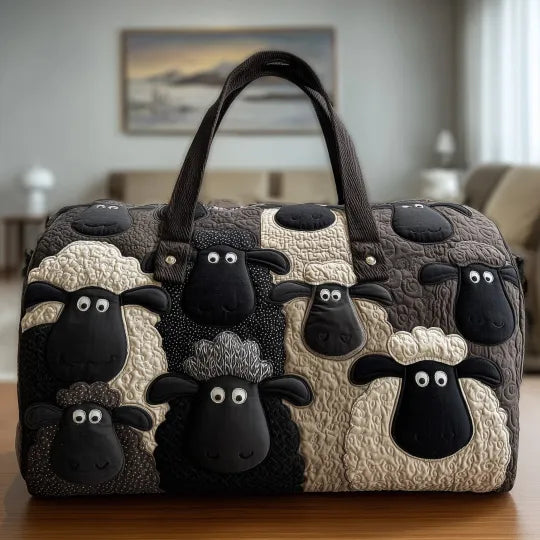 Quilted Travel Bag - Sheep
