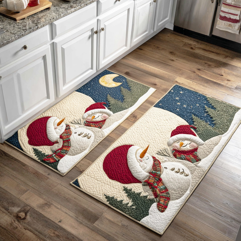 Gabriela - 2-Piece Kitchen Mat Set - Snowy Winter Cheer