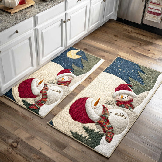 Gabriela - 2-Piece Kitchen Mat Set - Snowy Winter Cheer