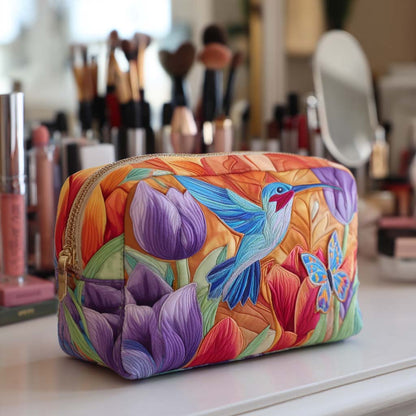 Reinou - Quilted Toiletry Bag - Radiant Garden