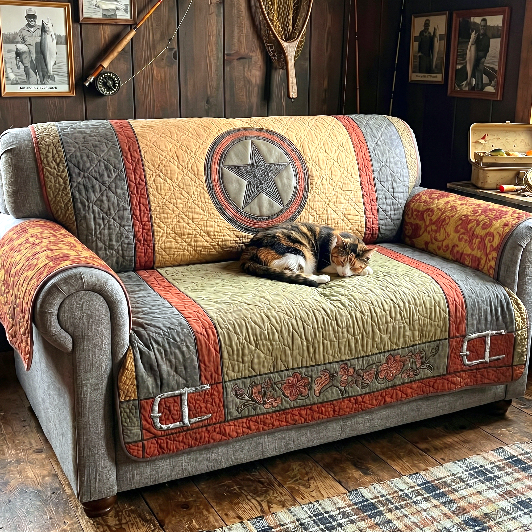 Fleur - Quilted Sofa Cover Texas
