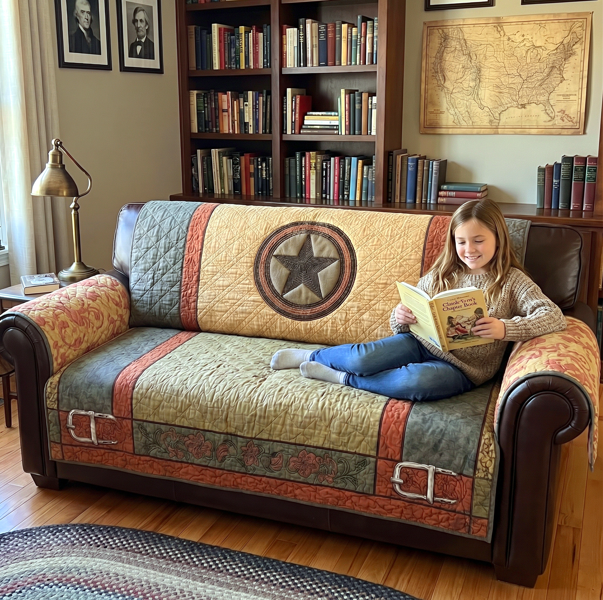 Fleur - Quilted Sofa Cover Texas