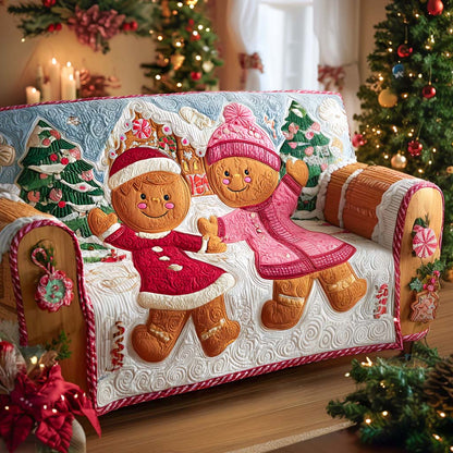 Astrid - Quilted Sofa Cover Christmas Pattern