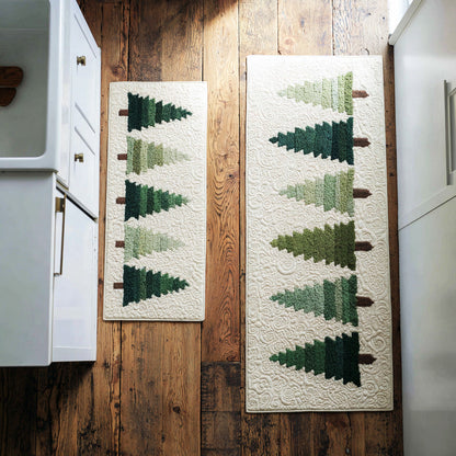 Gracie - 2-Piece Kitchen Mat Set - Christmas Pines & Lights