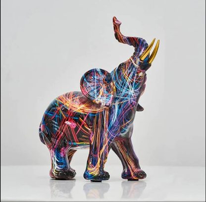 Graffiti Elephant Sculpture