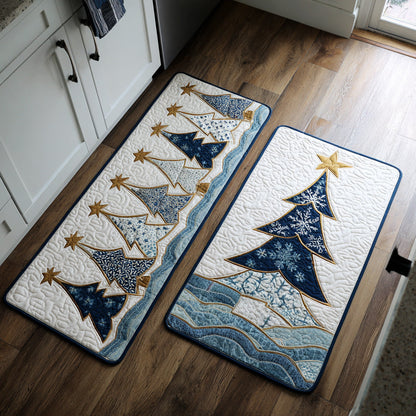 Greta - 2-Piece Kitchen Mat Set - Snowy Trees