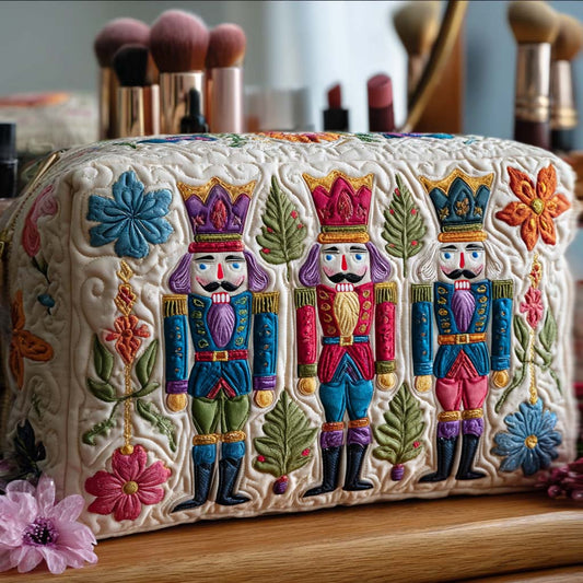 Manon - Quilted Toiletry Bag - Christmas Nutcracker