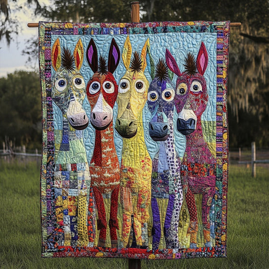 Halle - Quilted Blanket - Pony Patchwork