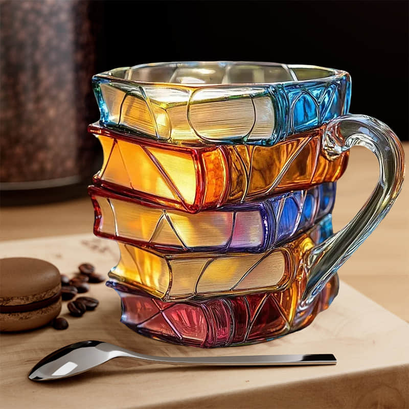 Handmade 3D Book Lover Mug