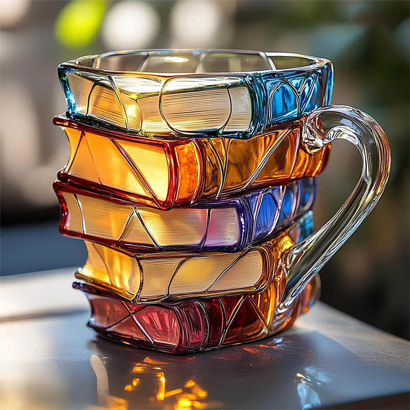 Handmade 3D Book Lover Mug