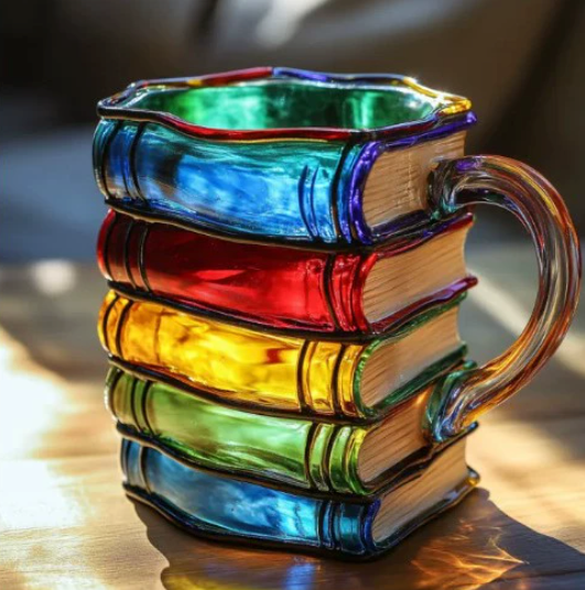 Handmade Bookshelf Mug