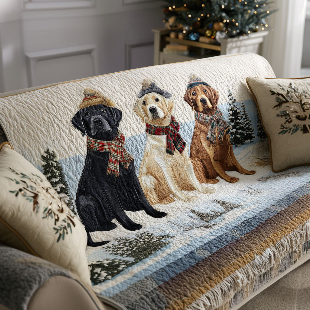 Merel - Quilted Sofa Cover Labrador Retriever