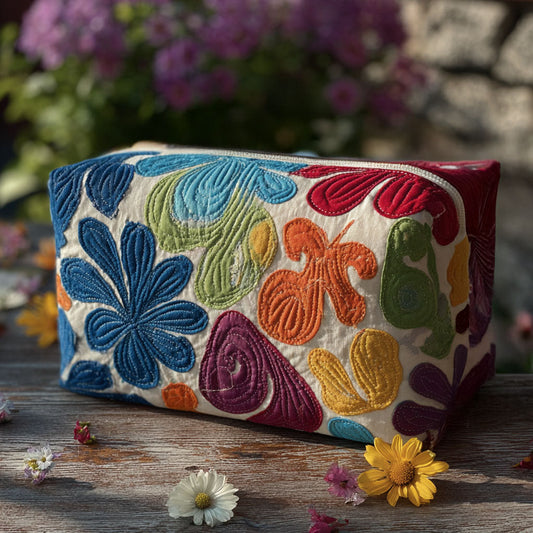Karin - Quilted Toiletry Bag - Harmonious Pattern