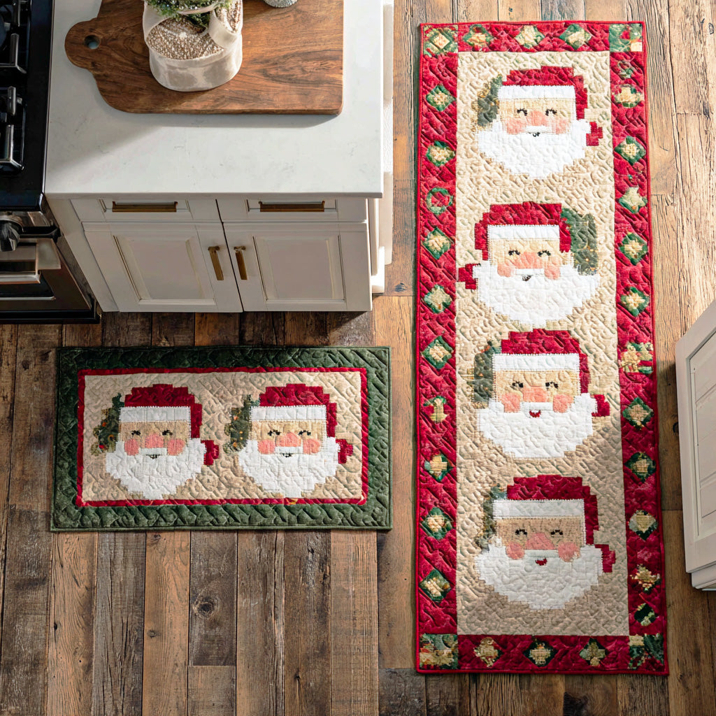 Haven - 2-Piece Kitchen Mat Set - Warm Christmas Glow