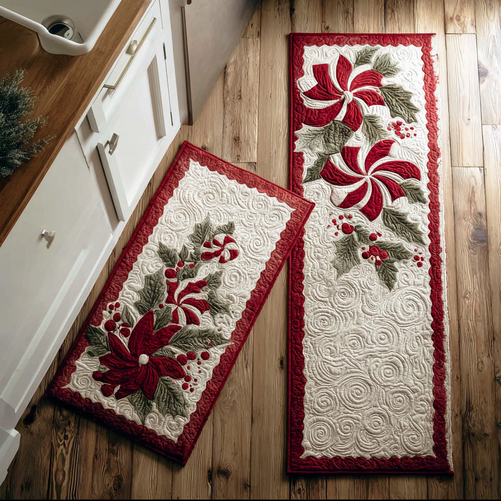 Heidi - 2-Piece Kitchen Mat Set - Snowy Winter