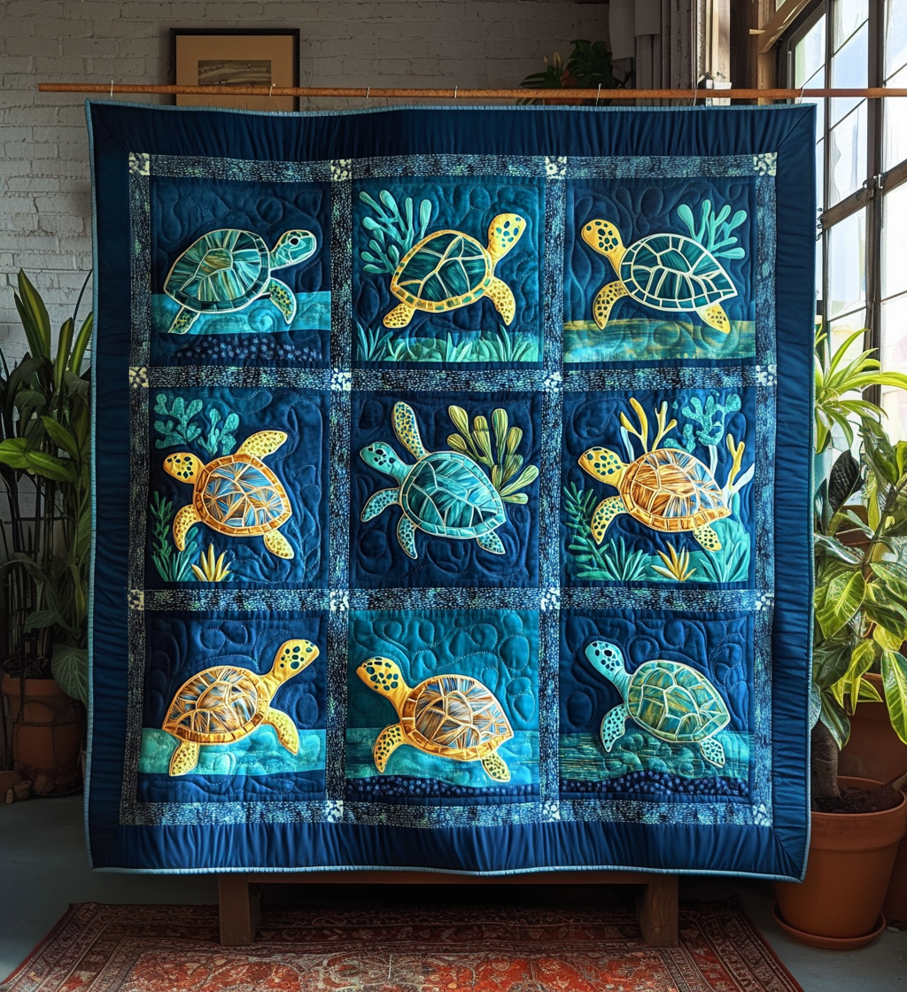 Hesper - Textile Wall Art - Dreamy Aquatic