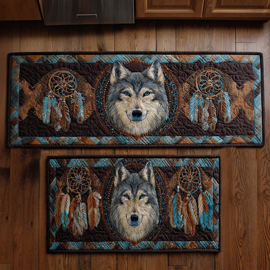 Hope - 2-Piece Kitchen Mat Set - Wolf and Dreamcatcher