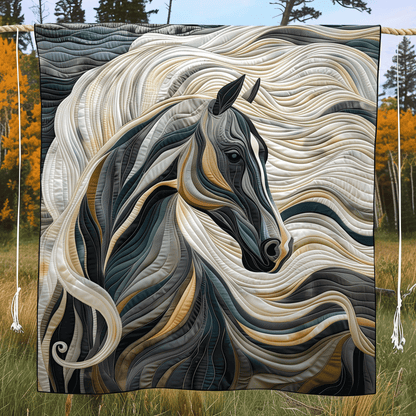Monique - Quilted Blanket - Graceful Horse