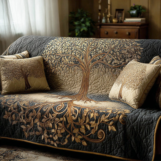 Imelda - Quilted Sofa Cover Tree of Life