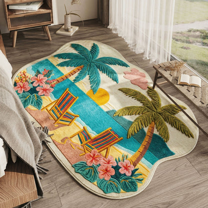 Imogen - Shaped Area Rug - Palm Leaf