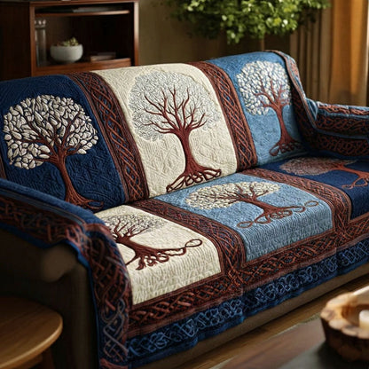 Sophie - Quilted Sofa Cover Tree of Life