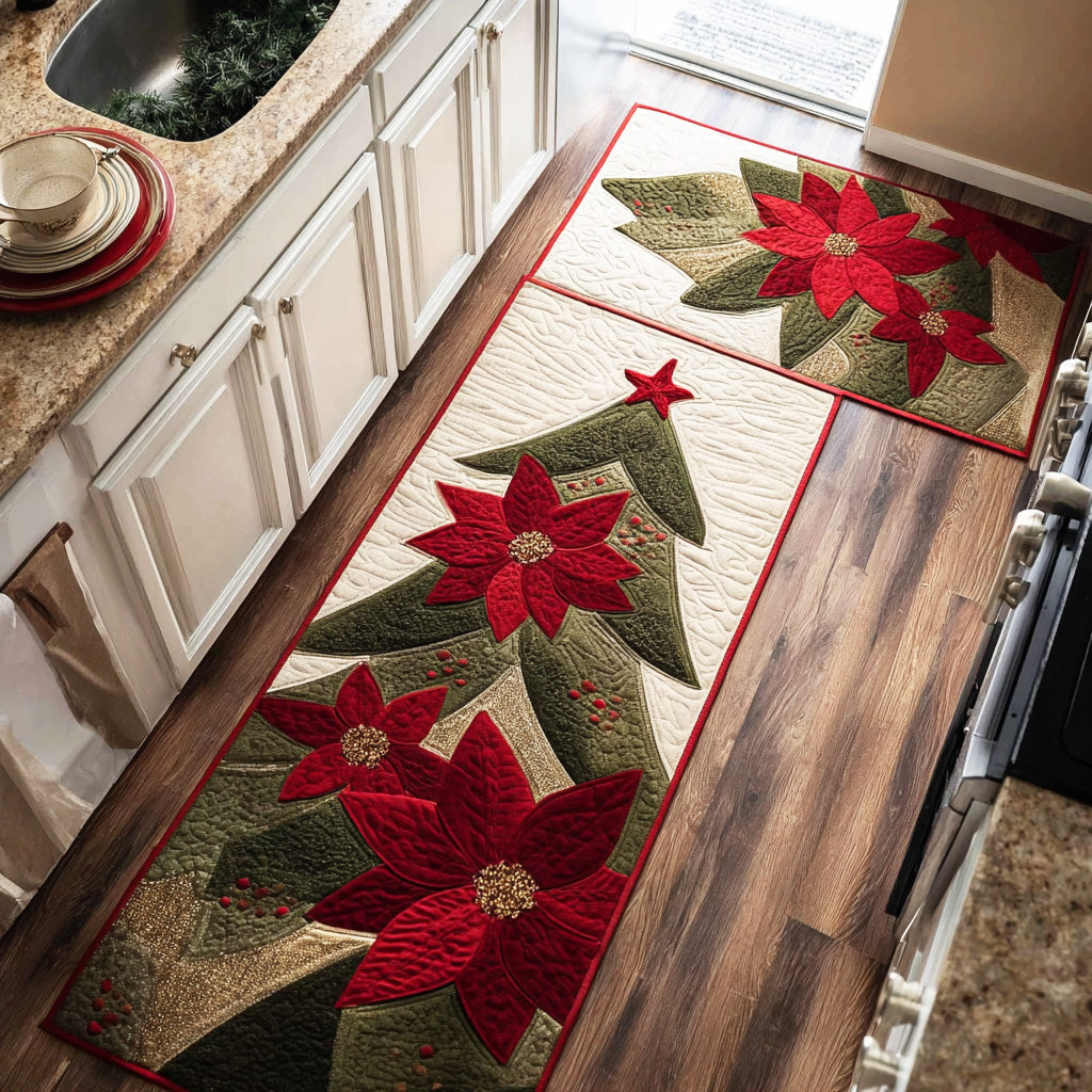 Jaelyn - 2-Piece Kitchen Mat Set - Snowy Winter