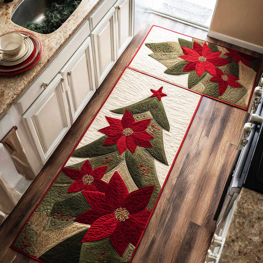 Jaelyn - 2-Piece Kitchen Mat Set - Snowy Winter