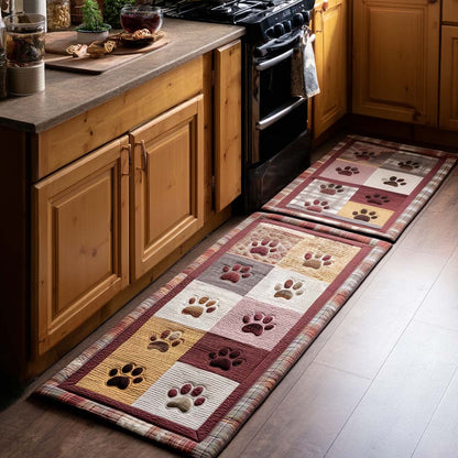 Jaycee - 2-Piece Kitchen Mat Set - Paw Prints