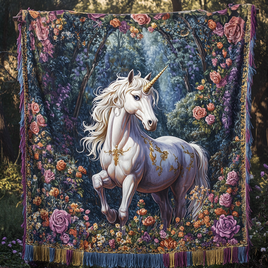 Jayla - Quilted Blanket Unicorn in Moonlight