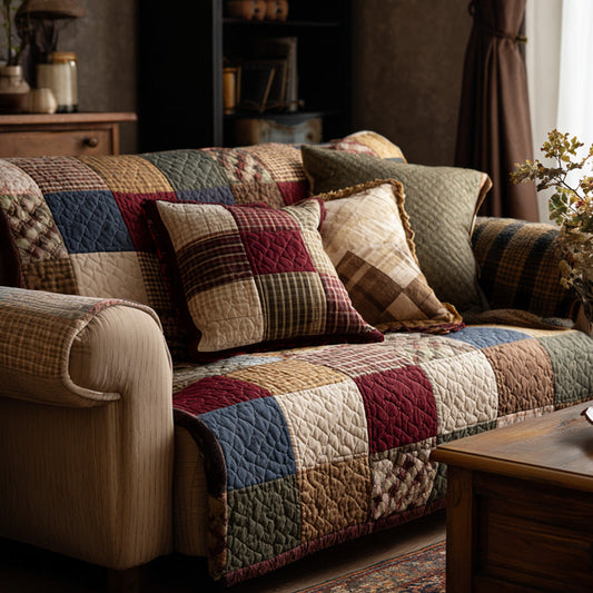 Jemma - Quilted Sofa Cover Pattern Autumn