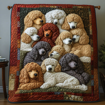 Jolie - Quilted Blanket - Chic Poodles