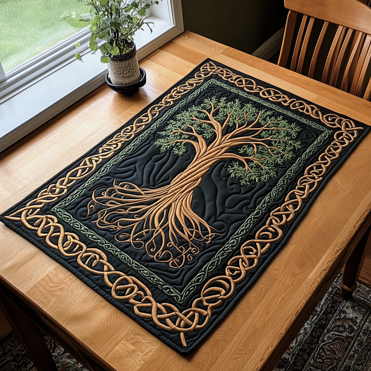 Josette - Quilted Placemat - Celtic Tree Spirit