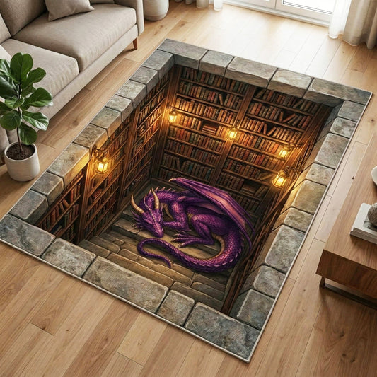 Kaia - Decorative Area Rug - Amethyst Dragon