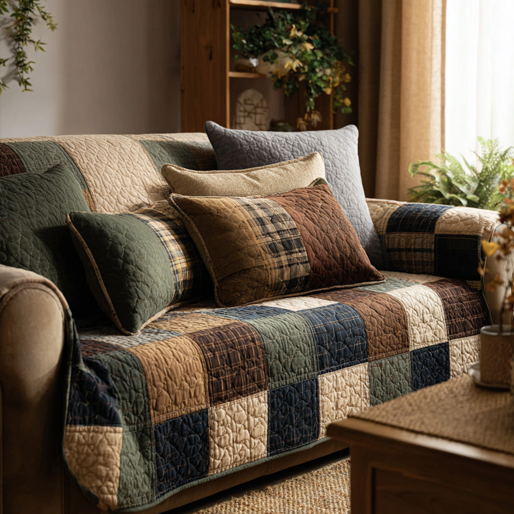Kamdyn - Quilted Sofa Cover Without Time