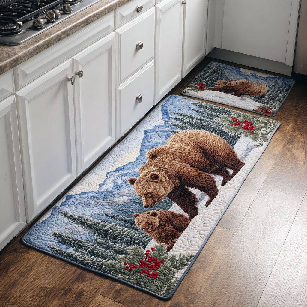 Kamryn - 2-Piece Kitchen Mat Set - Golden Bear