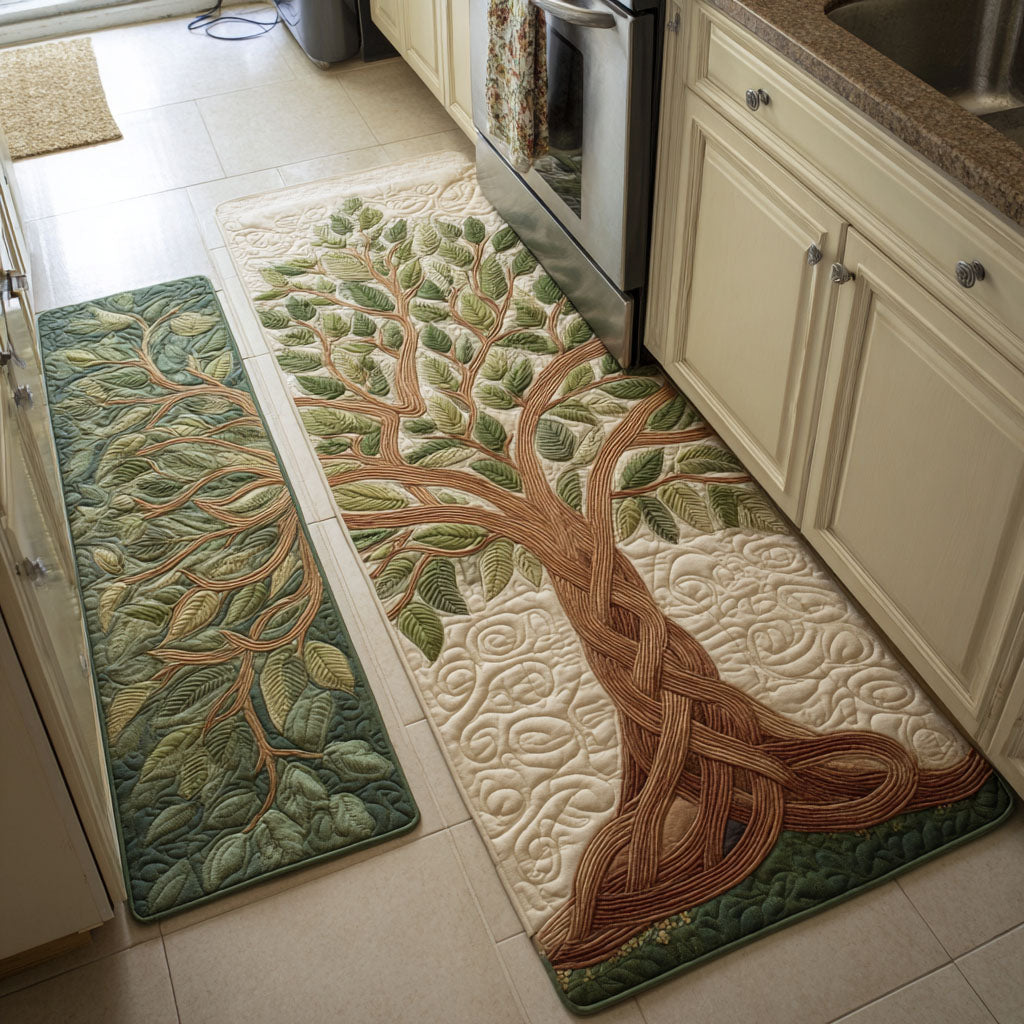 Katelynn - 2-Piece Kitchen Mat Set - Golden Tree