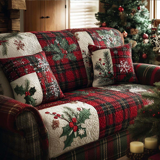 Kaya - Quilted Sofa Cover Diamonds