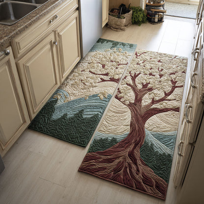 Kayleigh - 2-Piece Kitchen Mat Set - Decorative Branches