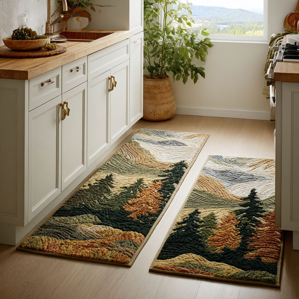 Kenia - 2-Piece Kitchen Mat Set - Calm Peaks