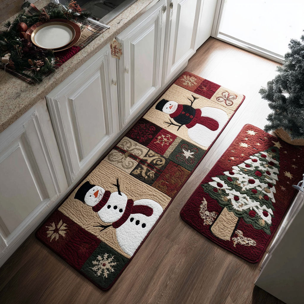 Kennedy - 2-Piece Kitchen Mat Set - Christmas Cozy