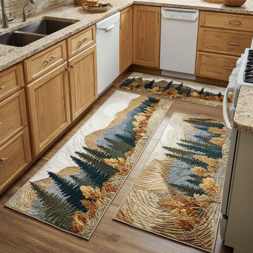 Khloe - 2-Piece Kitchen Mat Set - Natural Landscape