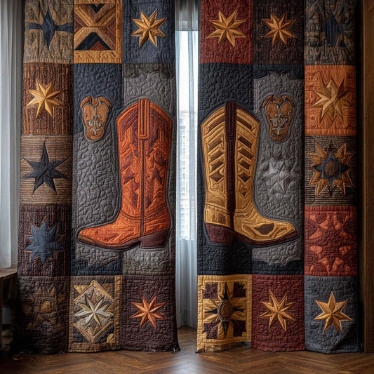 Kimber - Quilted Curtains - Rodeo Patchwork
